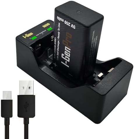 Alternative view of I-Gen Batteries D915 2’li AA/AAA/9V Pil Şarj Aleti + 1 Adet I-Gen Pro 9V 250 mAh Ni-MH Şarjlı Pil