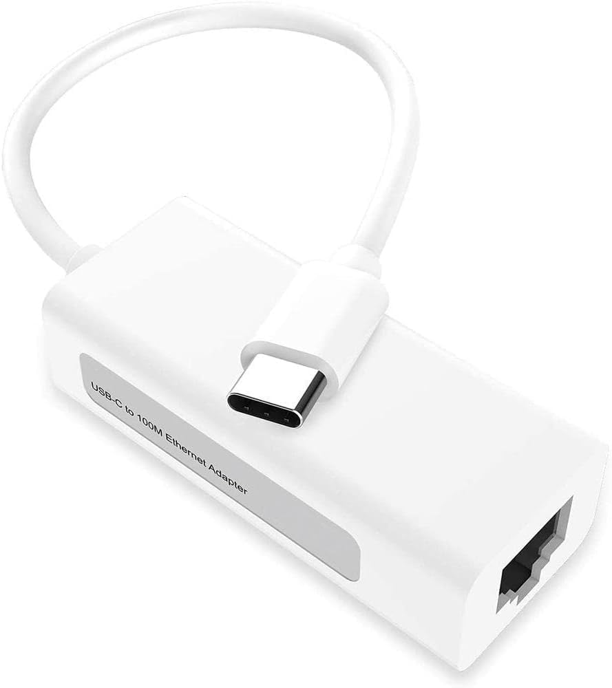 PX-2131C Type-C to RJ45 Ethernet Adaptör, USB-C 10/100Mbps Kablolu İnternet Çevirici, Type-C USB Network Dönüştürücü, PC Laptop MacBook İçin RJ45 LAN Adaptör, Win10/11 Mac Linux Tak Çalıştır