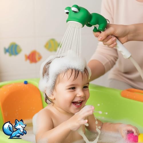 Alternative view of Bluefox Sevimli Hayvan Figürlü Bebek Duş Başlığı – Annelerin Yardımcısı Eğitici Banyo Oyuncağı, Kolay Kurulum, El-Göz Koordinasyonu Geliştirici, Çocuklar İçin Renkli ve Eğlenceli