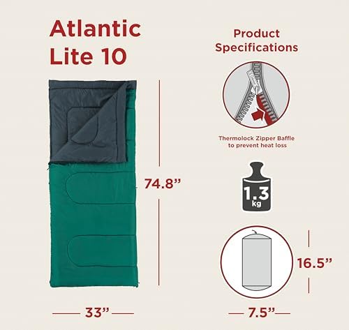 Alternative view of Coleman Atlantic Lite 10 Uyku Tulumu, Hafif Yazlık Uyku Tulumu