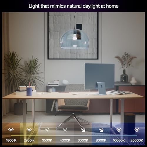 Alternative view of Hue LED A67 lamba, beyaz ve renkli ambiyans, E27 duy, 11,8 W, tam spektrumlu ışık 1000 K-20000 K, 1600 lümen, kısılabilir, Alexa, Google Assistant ve Apple Home ile uyumlu, tekli paket