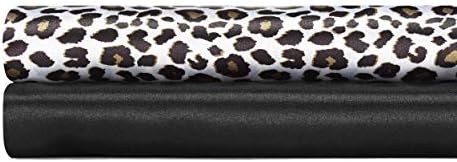 Betsey Johnson Betseys Leopar Saten Çarşaf Seti, King - Görsel 3