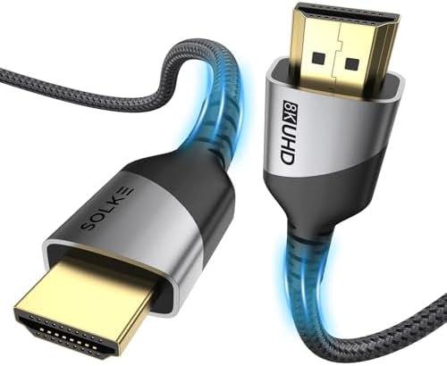 Alternative view of HDMI 2.1 Kablo UHD 8K 60Hz 4K 120Hz 48Gbps HDR eARC HDCP TV Monitör PS5 Xbox Görüntü Kablosu Örgülü Alüminyum (3 Metre)