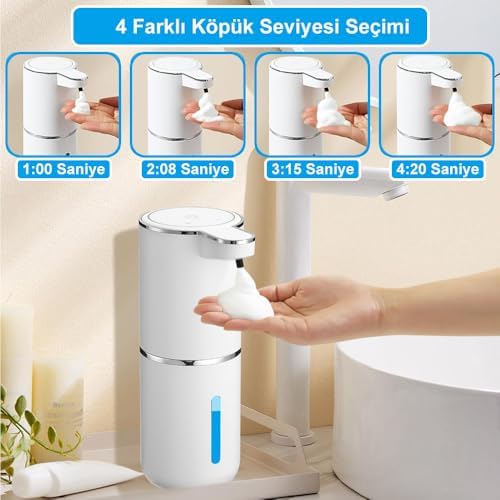 Sensörlü USB Şarjlı Köpük Sabunluk/GT-SD03 - Görsel 3