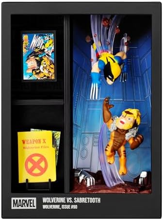 Alternative view of FANDROP MV01-Wolverine VS. Sabretooth, Ekrana Konulabilir Bir Diorama, Eserler ve Sahne İşaretçisi Birleştirir, Herhangi Bir Wolverine Koleksiyonunu Geliştirmek İçin Elit Bir Ekran Yaratır, Toplanacak