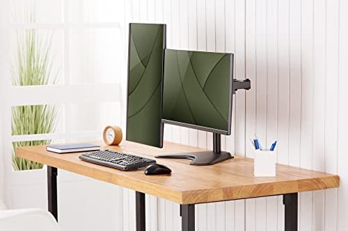 Monitör tutucu - ayak - 2 monitör - 32 inçe kadar - 2X 8 kg'a kadar - VESA 75x75, 100x100 - siyah