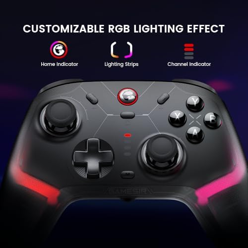 Cyclone 2 Wireless PC Controller — 1000Hz Polling Rate, TMR Joysticks, Hall Effect & Micro 2-in-1 Triggers, PC Gaming Controller for PC/Android/Switch/Switch 2 with Charging Dock (Black) - Görsel 3