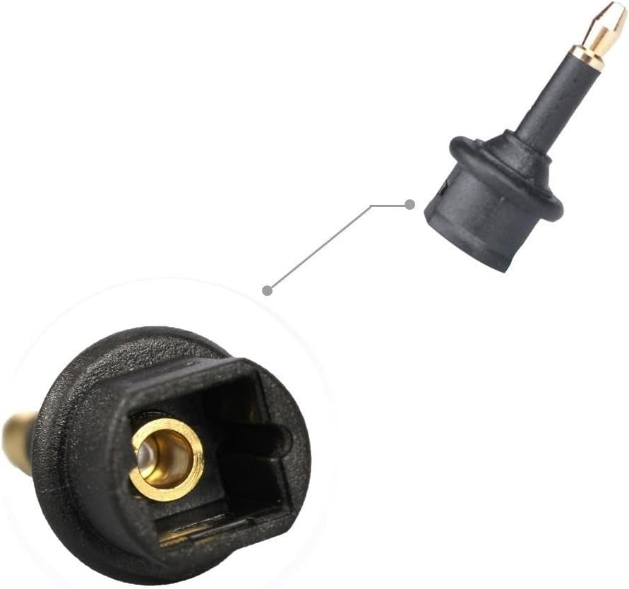 3044 Toslink to Mini Toslink Adaptör Çevirici Dönüştürücü Optik 3.5mm Dişi Erkek Kablo Ses Dişi