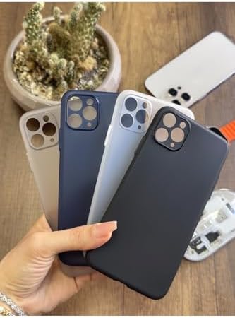 Alternative view of Süper İnce Mat Ultra Thin Silikon Kılıf Siyah iPhone 11 Pro Max ile uyumlu