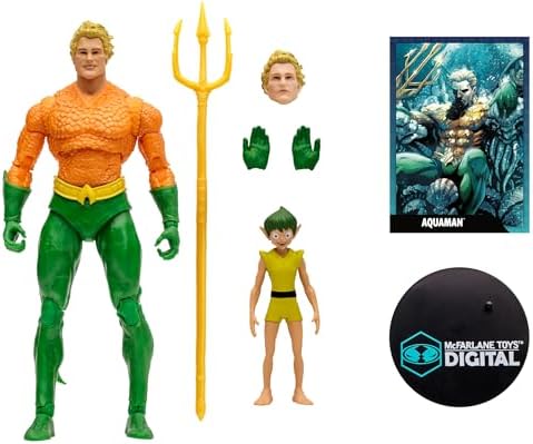 Alternative view of McFarlane Toys - DC Direct Aquaman (DC Classic) 7" Dijital Koleksiyonluk Aksiyon Figürü
