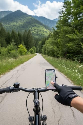 Alternative view of Evrensel Motosiklet Telefon Tutucu – Kaymaz, Kilitlenebilir Güvenli Tutuşlu, 360° Ayarlanabilir Gidon Bağlantılı Akıllı Telefon Aparatı