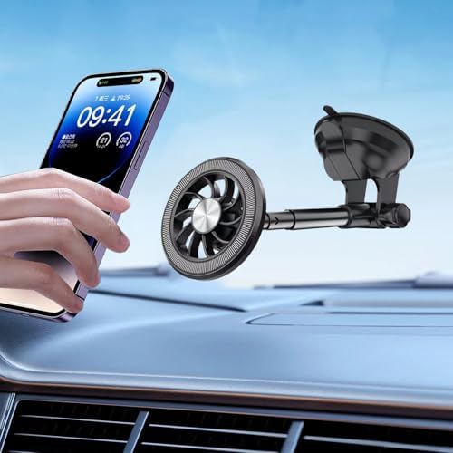 MANYETİK MIKNATISLI İÇERİĞİNDEKİ APARATLAR SAYESİNDE TÜM CEP TELEFONLARI NAVİGASYON VE TABLETLERE UYUMLU AYARLANABİLİR VAKUM VE YAPIŞKANLI KUVVETLİ ARAÇ VE MASAÜSTÜ TELEFON TUTUCU 032 - Görsel 2
