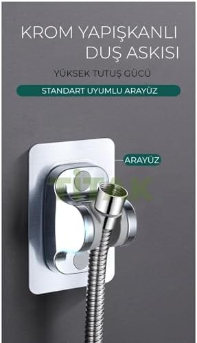 Alternative view of Titak Krom Yapışkanlı Duş Askısı