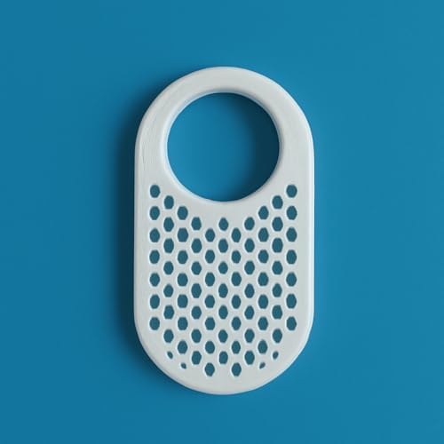 Arı Peteği Desenli Smart Tag 2 Kılıf Sert Dayanıklı SmartTag2 ile Uyumlu Plastik Koruyucu (Siyah)