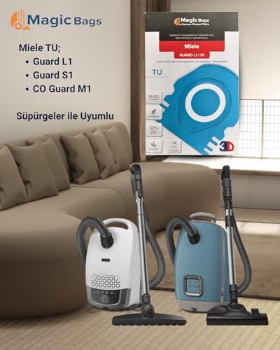Uyumlu TU Guard L1 - Guard S1 - CO Guard M1 Toz Torbası ve Mikro Filtre | 12557060 - Görsel 3