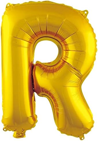 Alternative view of R Harfi 16 İnç Gold Renk Folyo Balon 36 CM (Altın)