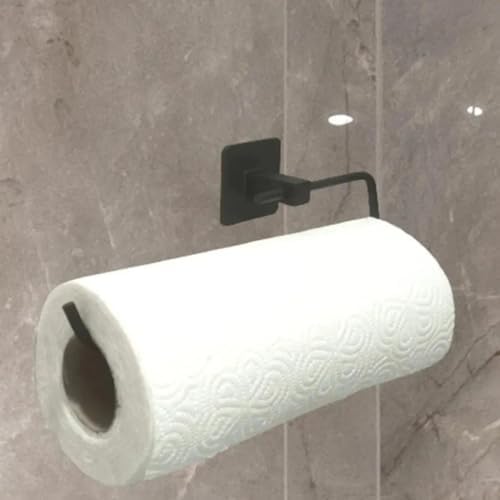 Alternative view of Jouis Havlu Askısı Siyah Yapışkanlı Lüks Tasarım Solo Peçetelik Havluluk, Solo Peçetelik Havlu Kağıdı Askısı(KALİTELİ VE YAPIŞKANLI)