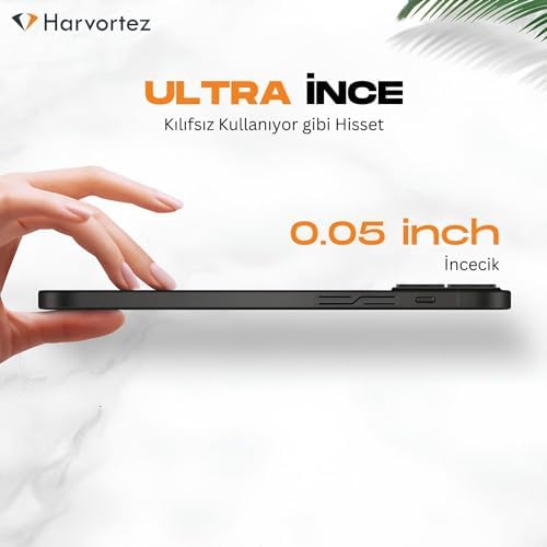iPhone 16 Kılıf 6.1" ile Uyumlu, Ultra İnce Cep Telefon Kılıfı, Kamera Bölge Koruyucu, Ekstra Tuş Takımı, TPU Malzeme BPA İçermez, Kolay Temizlenebilir Phone Case - Saydam Siyah - Görsel 3