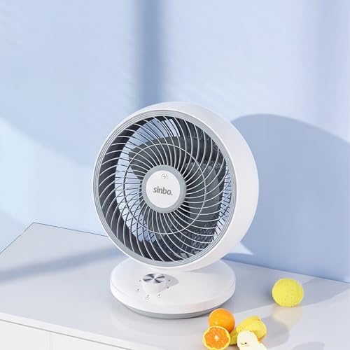 Alternative view of SF-7701 Masaüstü Fan – 3 Kademeli Hız, Kompakt Tasarım, 25W Enerji Tasarruflu Motor, 90° Ayarlanabilir Başlık