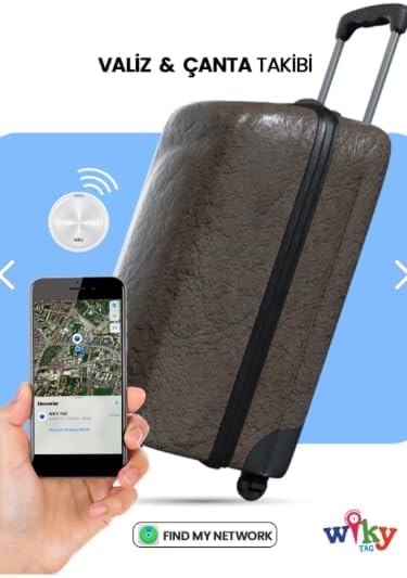 Wiky Tag Çocuk Smart Airtag Pembe - Akıllı Konum Takip Cihazı (APPLE UYUMLU) (pembe)
