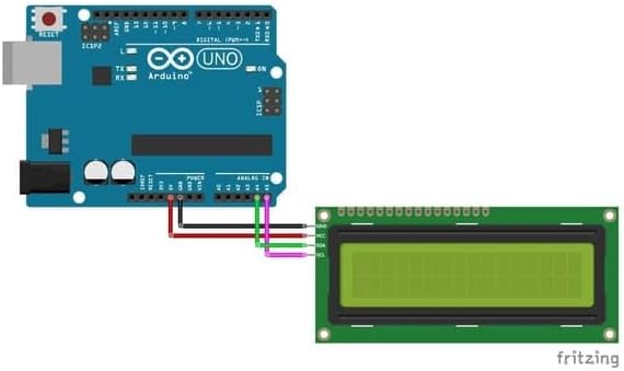 Alternative view of Arduino 2x16 LCD Ekran (I2C Modüllü)