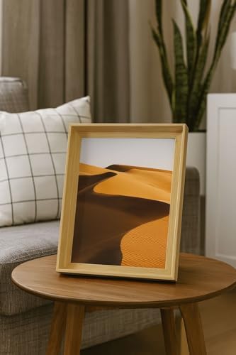 Premium Serisi 21 * 29 CM Ahşap Resim Çerçevesi (A4 Boyutunda) Kahverengi