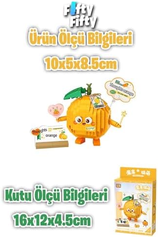 LOZ Micro Block Serisi Sevimli Portakal 330 Parça Oyuncak Yapım Seti FFLZ-8819