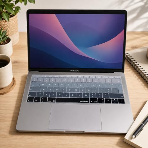 İngilizce Klavye Koruyucu MacBook A1534 A1708 Uyumlu UK Avrupa Ters L Enter Silikon Klavye Koruyucu English Keyboard Cover Siyah Gri