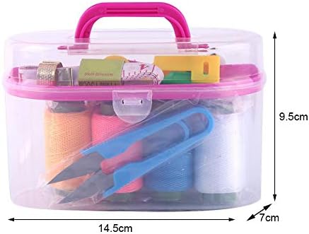 Alternative view of Mini Komple Dikiş Seti, 8 Renkli İplik, Makas, İğne, Mezura, Düğme ve Taşıma Çantalı, Ev ve Seyahat için Pratik DIY Dikiş Malzemeleri
