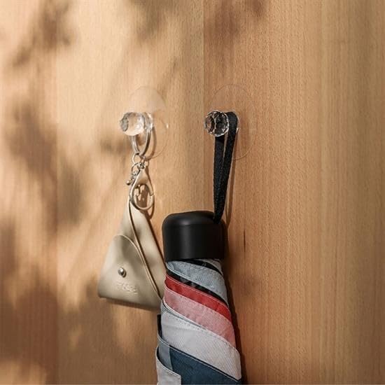 Alternative view of 2 Adet Kristal Kendiliğinden Güçlü Yapışkanlı Kulp Askısı Tutma Kolu