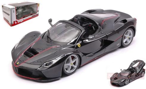 Burago BU26022BK Ferrari La Ferrari Aperta Black 1: 24 Modellino döküm model