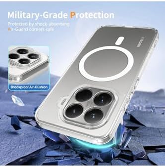 - Xiaomi Mi 15T Pro ile uyumlu Kılıf Kamera Korumalı MagSafe ile uyumlu Şarj Özellikli Şeffaf Silikon Kapak - London - Şeffaf