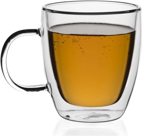 Alternative view of 2 Adet 250 Ml Çift Cidarlı Kupa Bardak,Kahve,Çay Ve Bitki Çayı İçin Borosilikat Kupa Termisil Kahve Bardağı,Kahve Çay Fincanı (2 Adet)