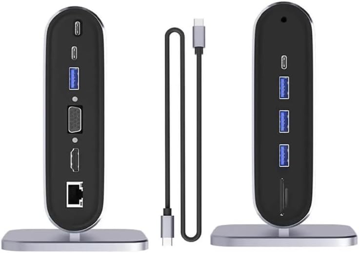 12-in-1 Profesyonel Type-C Hub ve Dock Station, Kart Okuyuculu Çoklu Dönüştürücü (MacBook, PC Uyumlu)