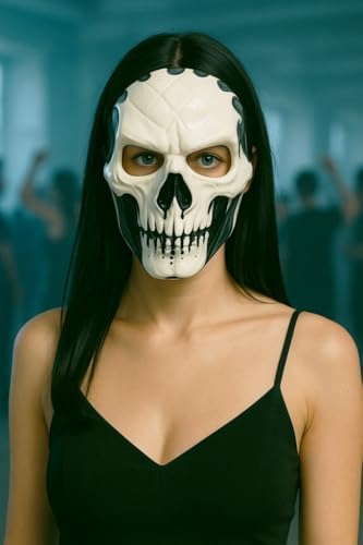 Alternative view of Cadılar Bayramı Halloween Dark Fang Maske Siyah Beyaz