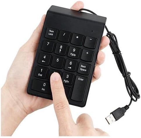 Alternative view of PX-1864 USB 2.0 Siyah Kablolu Numerik Klavye Keypad, USB Sayısal Tuş Takımı, PC Laptop Notebook İçin Kablolu NumPad, Ev Ofis Muhasebe Excel Veri Girişi Kullanımına Uygun