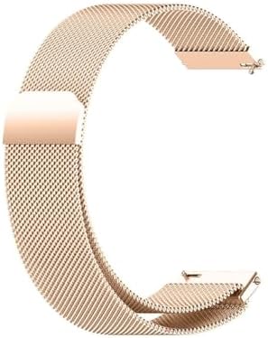 Watch GT6 41 mm / GT5 Pro 42 mm / GT5 41mm / GT4 41 mm ile Uyumlu 18 mm Paslanmaz Çelik Milanese Hasır Kordon – Manyetik Tokalı, Ayarlanabilir Metal Saat Kayışı