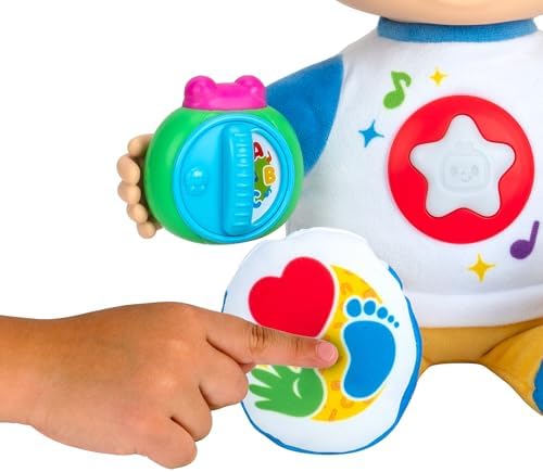 Alternative view of CoComelon 'N Play JJ'yi keşfedin - Şekilleri, Renkleri, ABC'leri, 123'leri Keşfedin, Hayranların En Sevdiği 5 Şarkı ve 50'den Fazla İfade Dinleyin - Çocuklar ve Okul Öncesi Çocuklar için Peluş 10" JJ