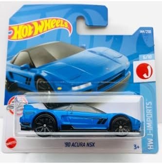 90 Acura Nsx Mavi 1:64 Ölçek Hotwheels Marka 6/10, Oyuncak Araba