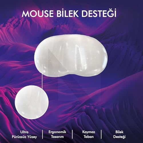 Alternative view of MP04 - Jel Mouse Ve Klavye Bilek Destek Pedi | Yumuşak, Ergonomik, El Bileği Dinlendirme Pedi (Fare Bilek Desteği, Şeffaf)