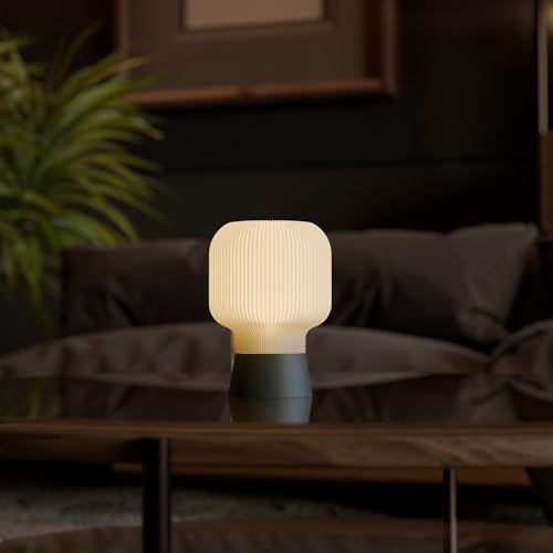 DECO FABRİCA Modern Gündoğumu Masa Lambası, Renk Geçişli Dekoratif Abajur, Meditasyon ve Yatak Odası İçin Huzurlu Aydınlatma