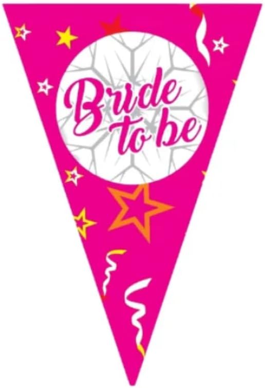 Alternative view of Bride To Be Üçgen Flama, Pembe Renk, 16x24 cm, Bekarlığa Veda Parti Süslemesi