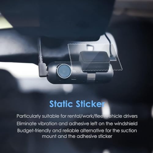Alternative view of 3 x şeffaf anti-statik filmler, ön cama yapışır, tüm dashcam ile uyumludur