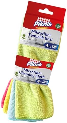 Piknik Mikrofiber Temizlik Bezi 4'lü