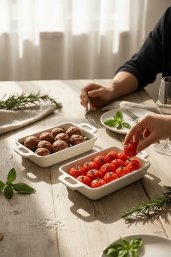 2 li Kulplu Seramik Beyaz Sosluk Meze Çerez Meyve Sunum Tabağı Kahvaltı Seti MIT1272 - Görsel 3