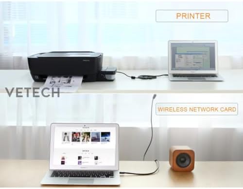 Vetech USB Uzatma Kablosu Yazıcı/USB Bellek/Kablo Uzatıcı (1.5 Metre)