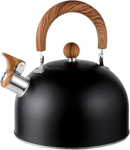 3L Düdüklü Kettle Su Isıtıcı Çaydanlık Paslanmaz Çelik Yüksek Islıklı Siyah