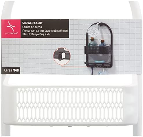 Alternative view of Ceres Plastik Banyo Duş Rafı, Beyaz, Standart