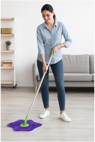 Mop Başlığı – Yumuşak Mikrofiber, Süper Emici, Dayanıklı ve Şık Tasarımlı Temizlik Bezi, Çiçekli Karışık Renk - Görsel 3
