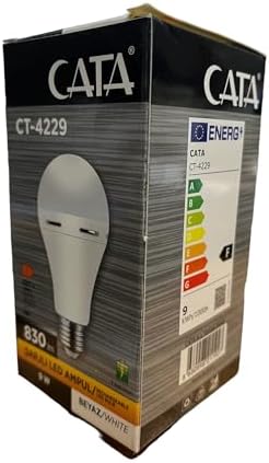 CT-4229 9W/6400K ŞARJLI LED AMPUL CATA